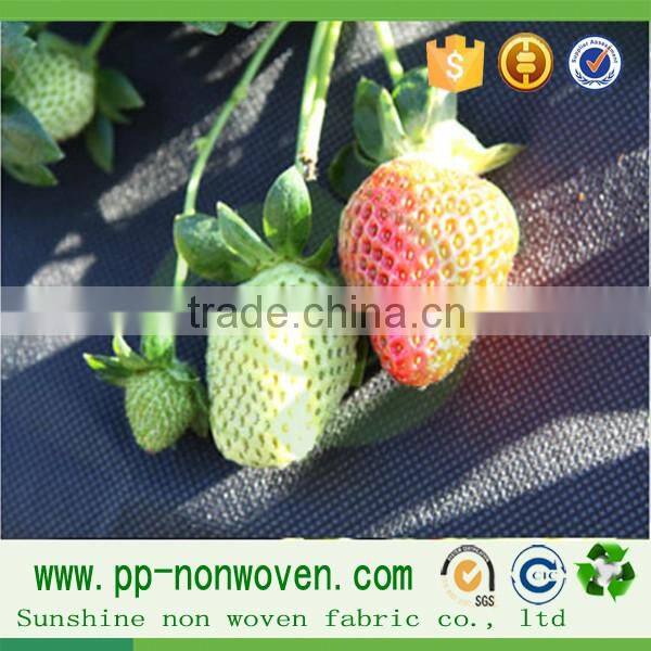 Black nonwoven fabric organic agriculture in weed control cover