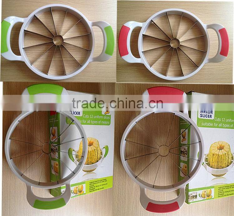 Hot sale melon slicer with twelve stainless steel blades