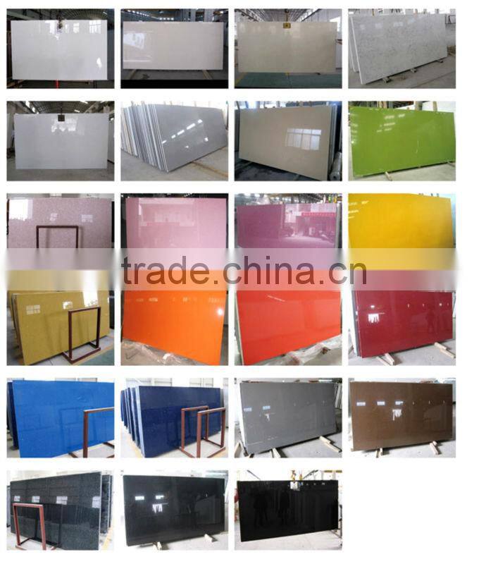 Engineered Diamond White Quartz Tile Flooring