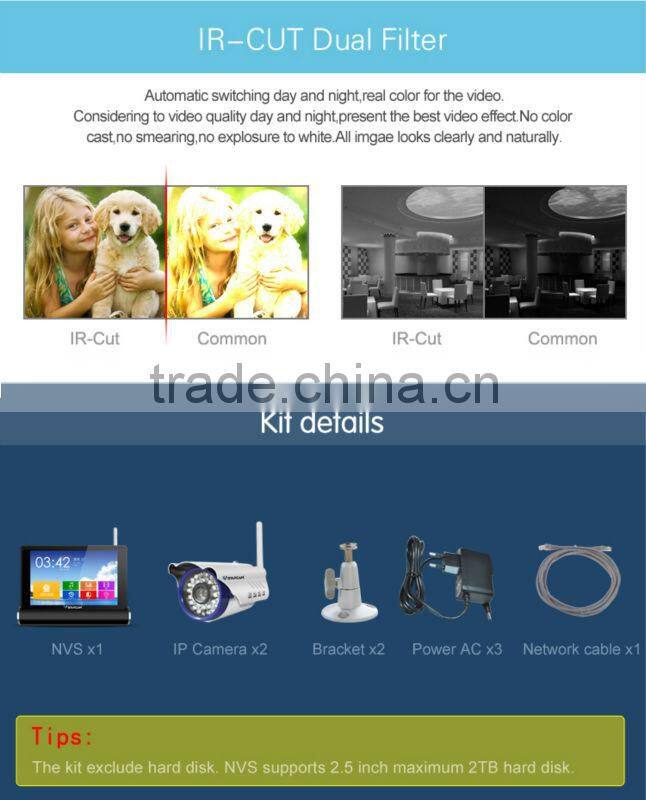 720P Wireless IP Camera Wifi IP Camera with WPS for Easy Connect Indoor HD Wireless IP Camera for Android / iOS