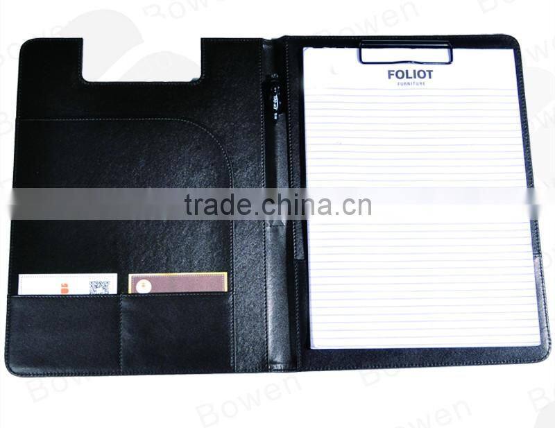 A4 pu custom restaurant leather menu cover