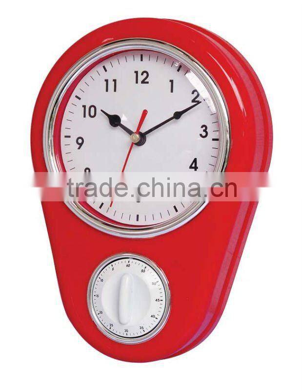 Wall clock with timer