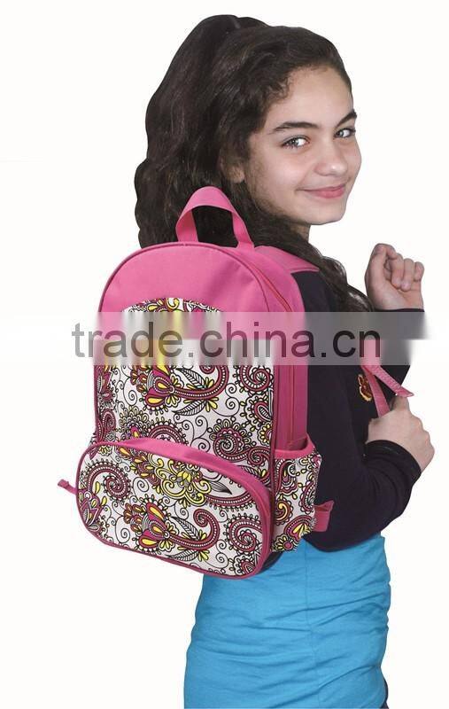 DIY Toy coloring your own backpack bag with 6 markers