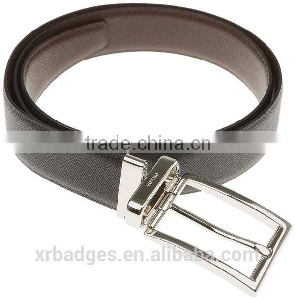 NEW SEASON Brand SAFFIANO DOUBLE-SIDED LEATHER BELT IN NERO X GREY RRP