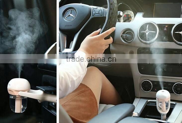 Colorful car humidifer Steam Air Humidifier Aromatherapy Essential Oil Diffuser Portable Mist Maker car fragrances min humidifer