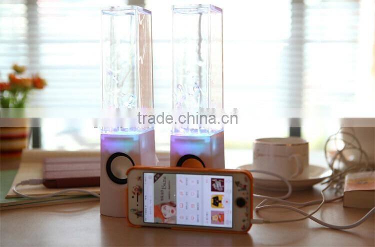2016 new products crystal clear for led dancing water speaker