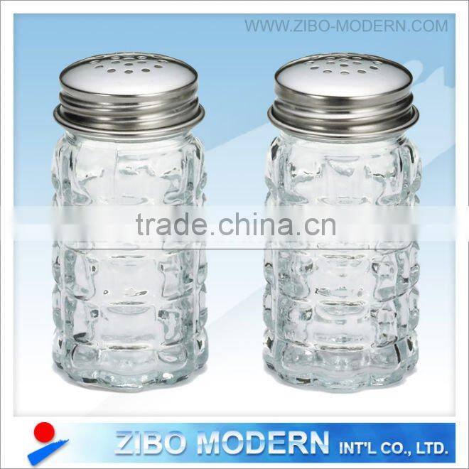 Pepper salt bottle set /glass canister
