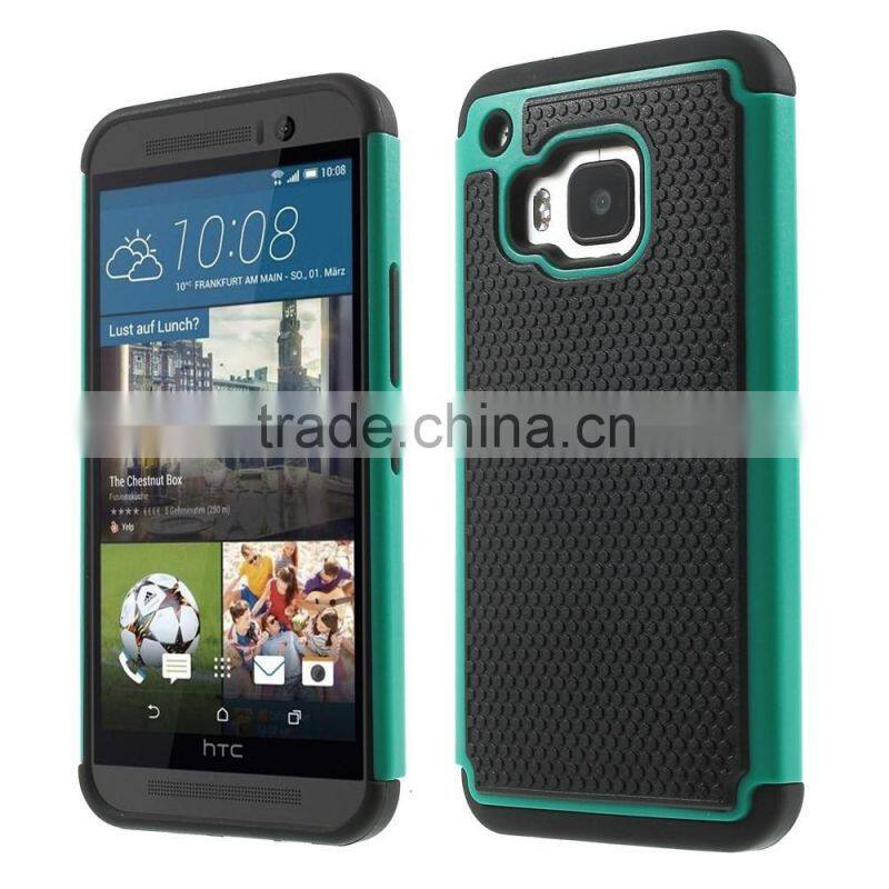 New Arrival Hybird Cover Case for HTC One M9, 2 in 1 for HTC One M9 TPU + PC Cover Case