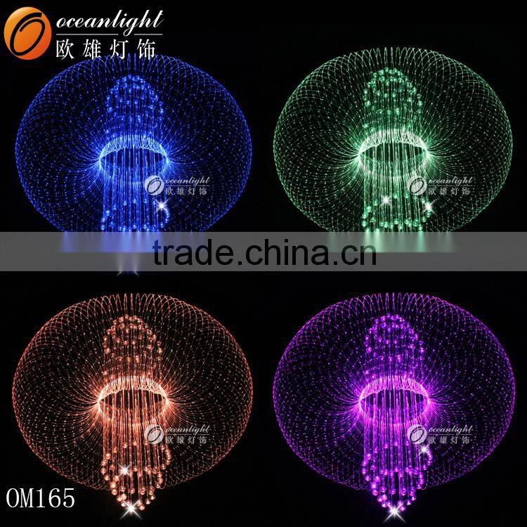 Special design LED fiber optical light for hotel club fiber optic crysatl ball light om508