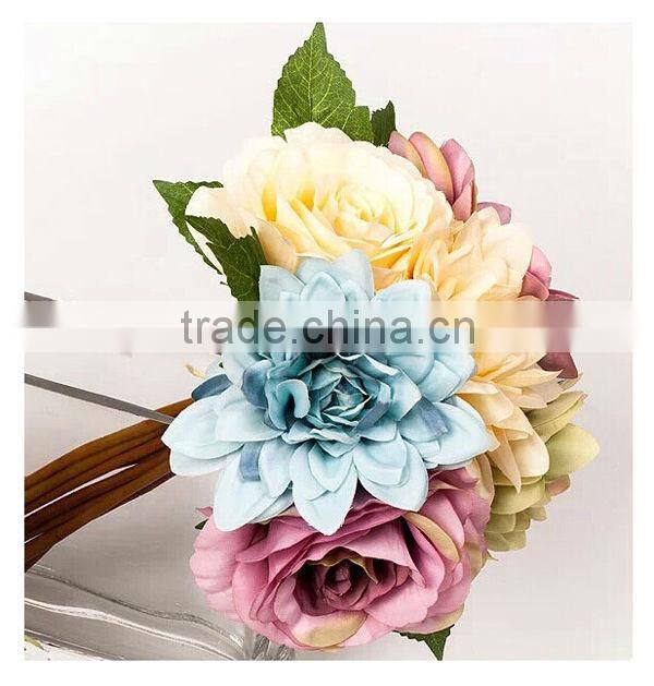 Real touch artificial flower bouquet/wedding bouquet wholesale artificial flower