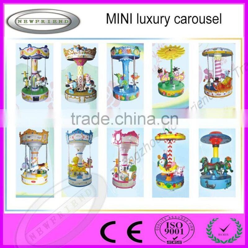 China outdoor amusement rides carousel mini merry go round with high quality