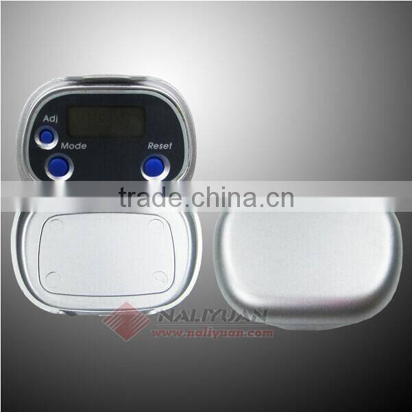 LCD dislay pedometer,portable pedometer with cover