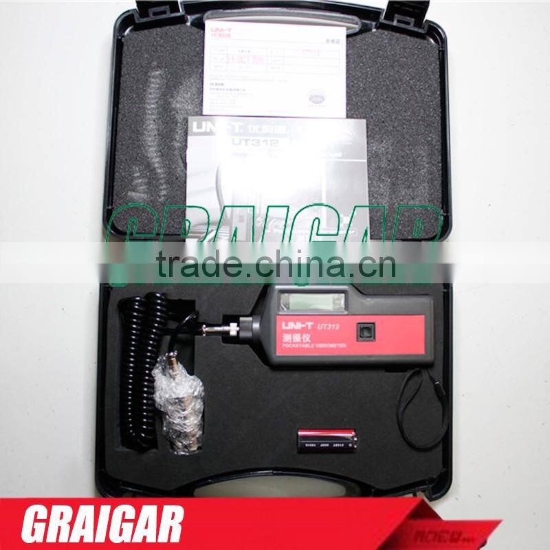 Vibrometer Portable LCD Vibration Analyzer Tester Meter UNI-T UT312 with Split Sensor Signal Wire & Sensor Measuring Instruments