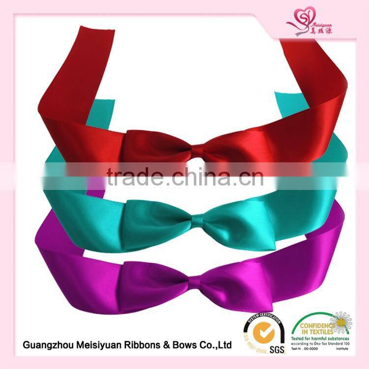 grosgrain ribbon bows/satin ribbon bow with elastic for wrapping wholesale pull bows gift wrap