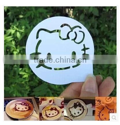 Heart Style Fancy Happy birthday Cake Spray Mold / Coffee Tiramisu Spray Mold,Cake Stencils