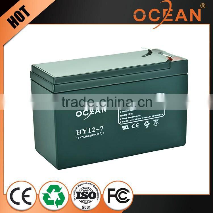 Reliable 12V large power 7ah the queen of quality AGM battery