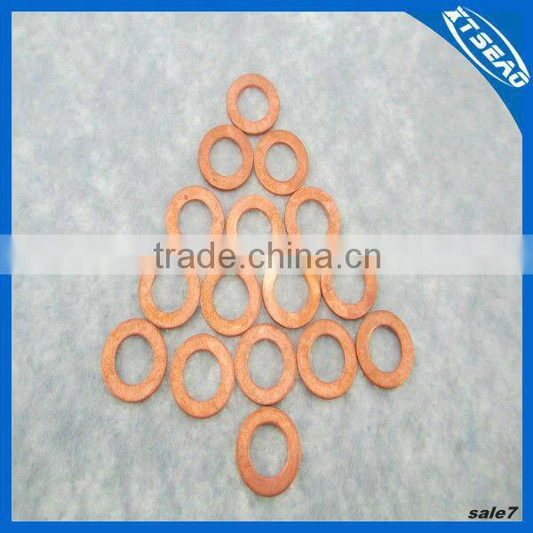 Hollow ring copper gasket