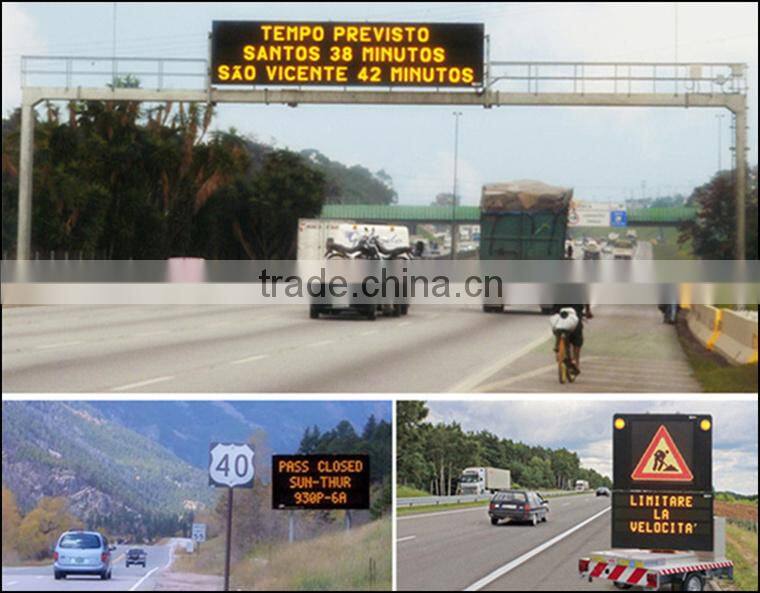 P31.25 outdoor Amber color led traffic display supplier