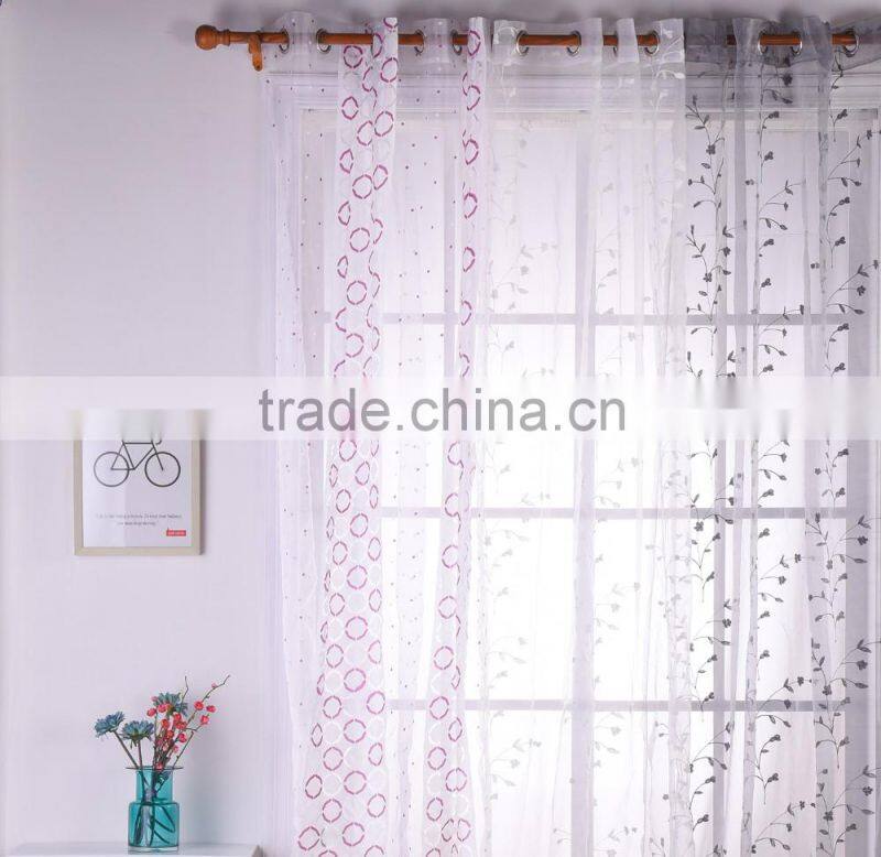 wholesale fancy curtain designs polyester metal eyelet custom shower curtain
