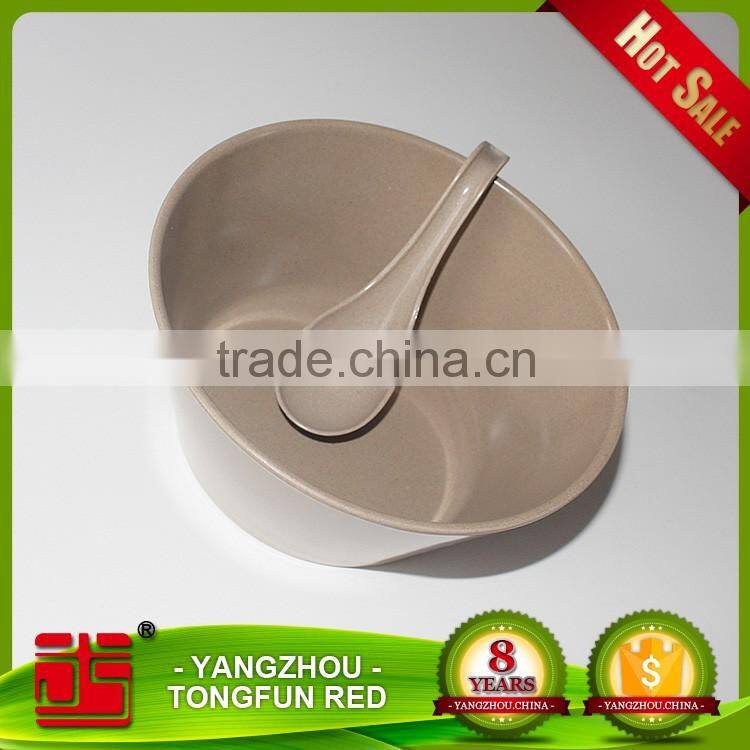 High quality wholesale eco rice husk cutlery salad bowl