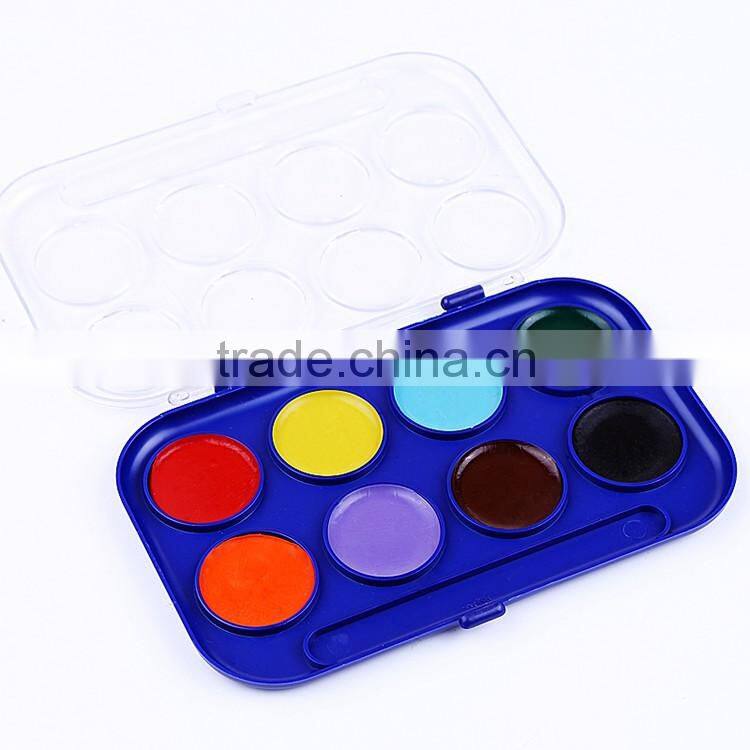 Art Supplier Wholesale Bulk Children Drawing Set Mini 10 Color Solid Water Color Cake