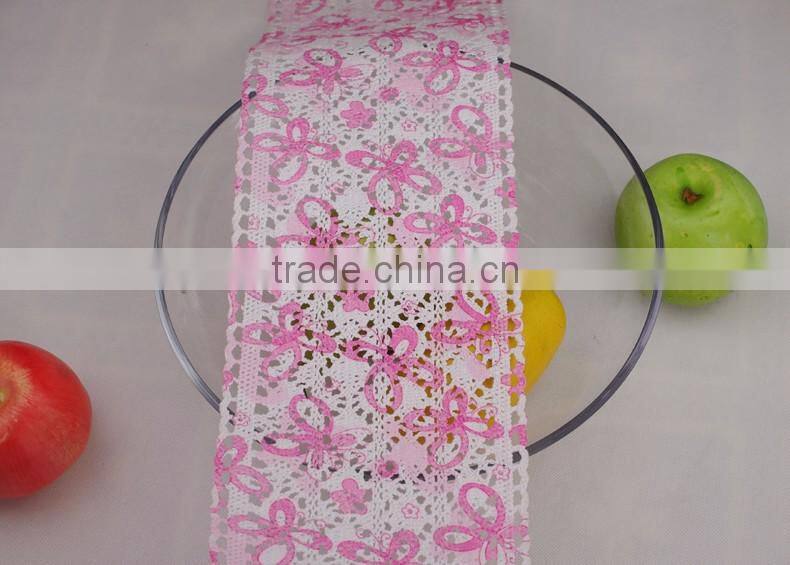 wholesale metal 100% cotton ribbon french tipping lace trim 1600307