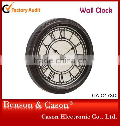 Cason Roman Numerals Wall Art Clock for Home Decoration
