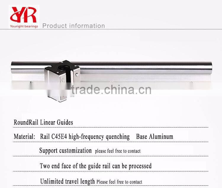 CNC Iron Balcony Linear Guide Rail Shaft Designs SBR20