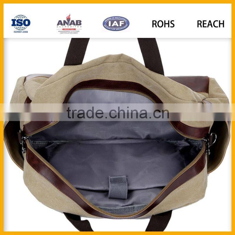 Classical Design Big Canvas Travel Bag Luggage Bag Duffle Bag for Men and Women