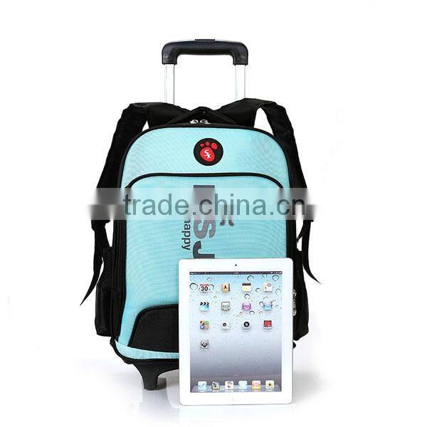 2015 China supplier New Fashion High Quality Wheeled School Bag