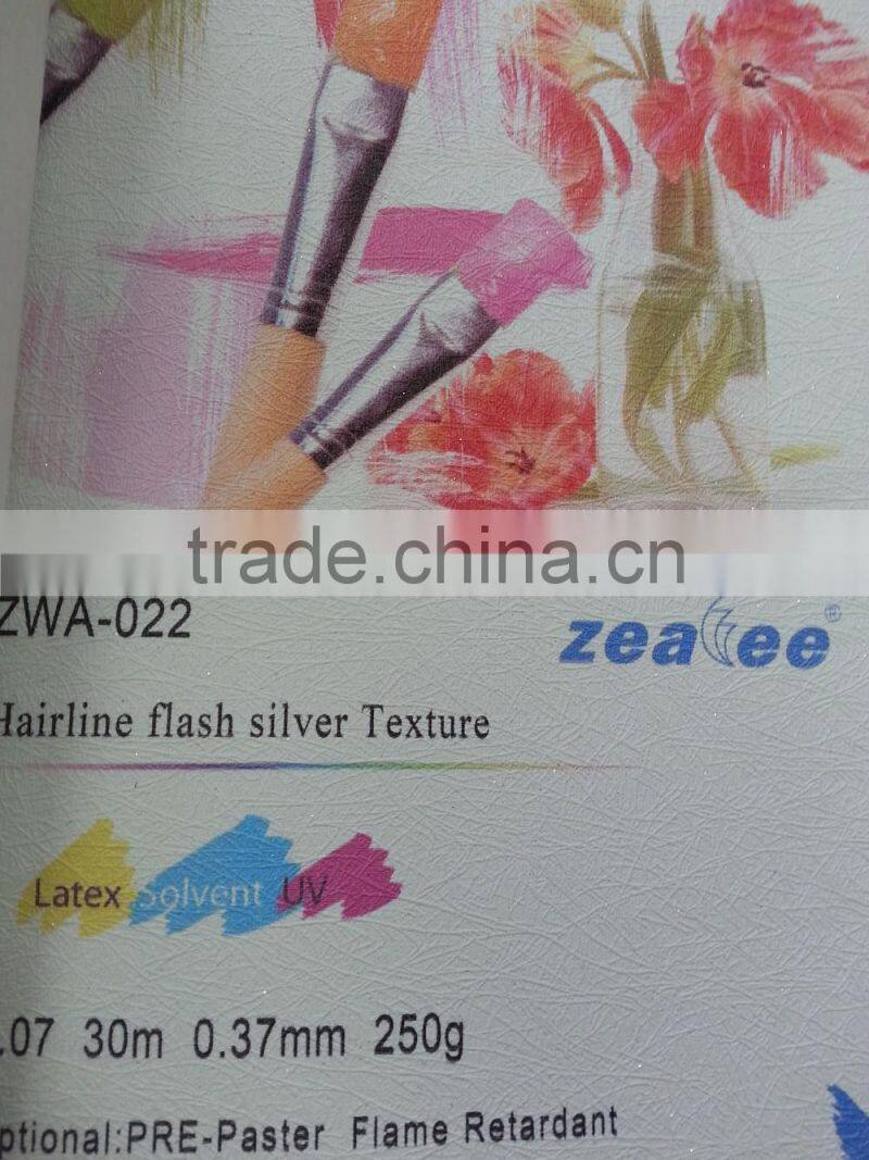 mirror wall paper/wall paper rolls/wall paper price