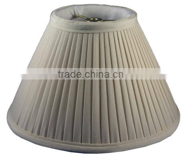 Drape Fabric Hand Rolled Edge With Antique Brass Spider Vintage Lampshade