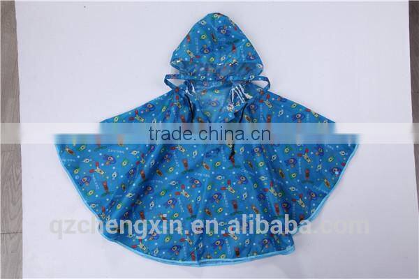 custom blue poncho raincoat manufacturer