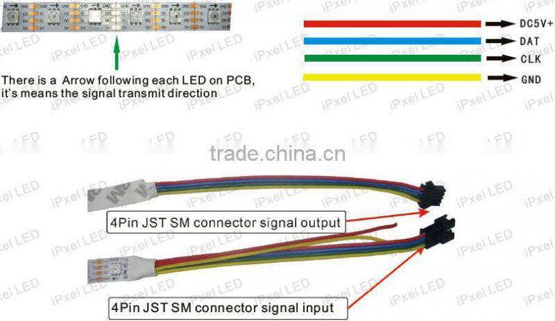 weatherproof dotstar apa102c 60 black pcb smd 5050 rgb led strip 5v