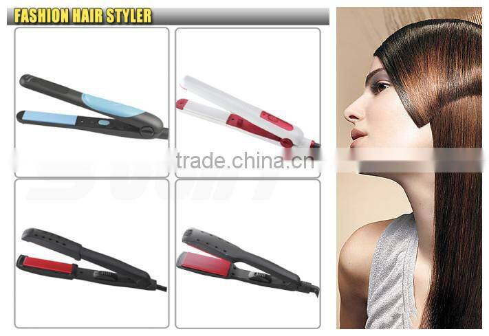Hot Mini Portable professional hair straightener salon beauty hair tools Ceramic plate pro Flat Iron LED CE ROHS OEM