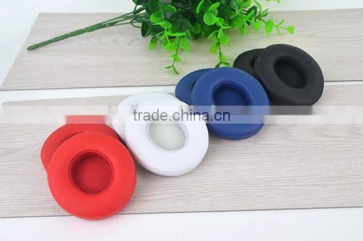 Replacement Ear Pads Memory Foam Protein Leather Replacement Ear Cushion Earpads For Beats by Dre Solo 2.0 Wired Headphone