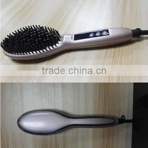 Steam negative ion magic fabric hair comb Automatic Styling Spray LCD