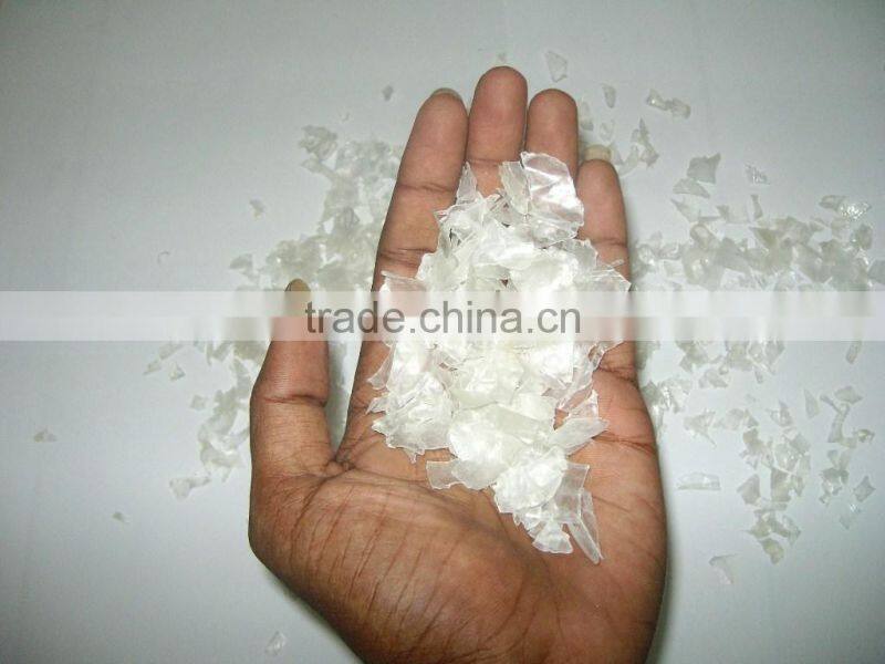 Recycled fiber grade PET chips washed