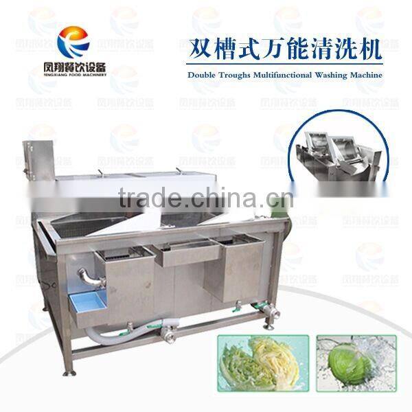 Commercial Automatic Two Tanks Vegetable and Fruit Washing Machine