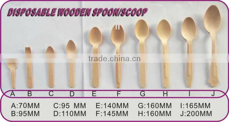 disposable wooden spoon