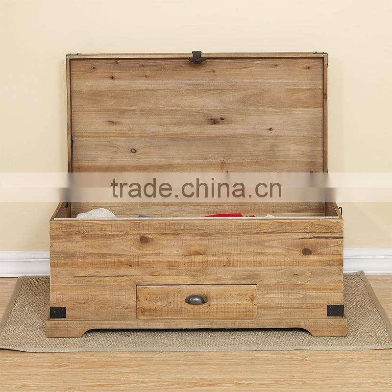 New Design Wholesale Natural Home Dec Wooden Clothes Storage Box Wood Furniture Hidden Private Treasure Chest With Drawer