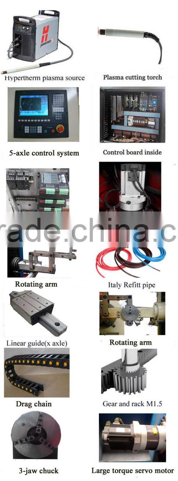 3 axles Intersecting line machine small pipe cutting machine economical pipe cutter