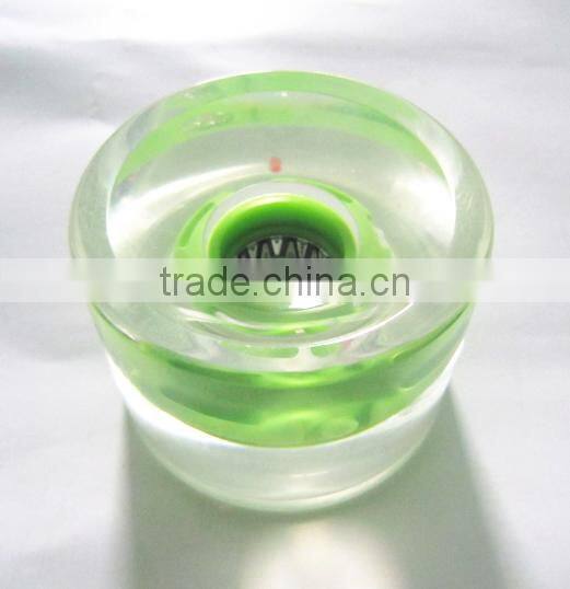 custom Flashing led PU longboard wheels