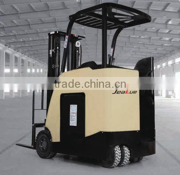 2017 New Product 1.6T Stand one AC Motor 1600kg Three Wheels Electric Forklift