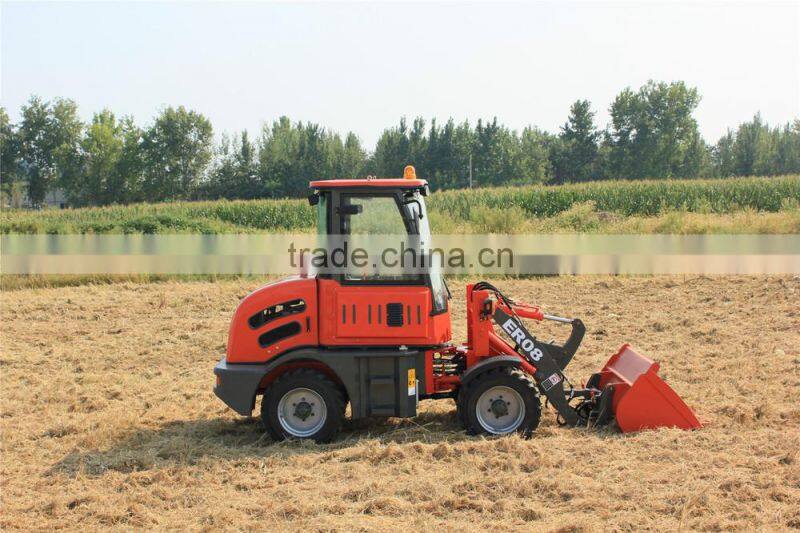 EVERUN Farm Tractor/ ER08 Loader /Mini Wheel Loader--CE Hoflader for Sale