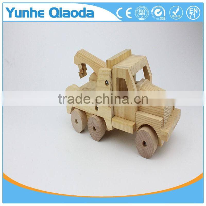 Puzzles crane 3D Woodcraft Kit Assemble Paint DIY Toys for Kids Adults the Best Birthday Gift