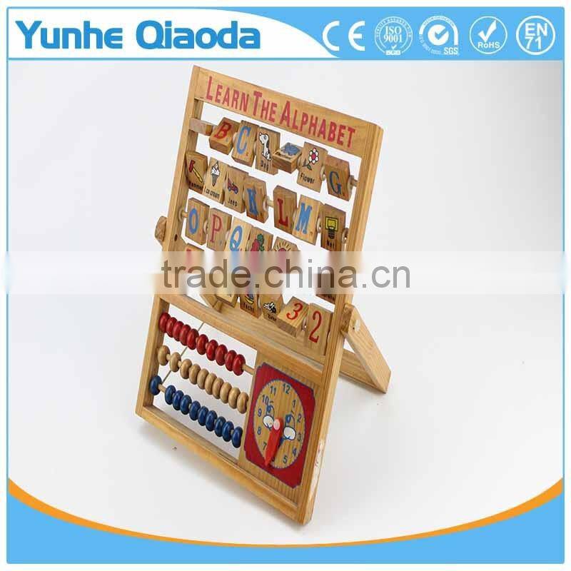 New Kids Learning Developmental Versatile alphabet Abacus Wooden Toys