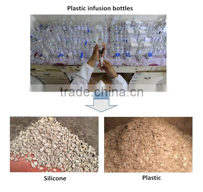 Factory Direct Supply Waste Plastic Infusion Bottle Recycling Machine in China