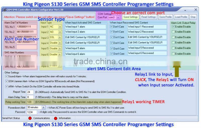 2013 hot sales GSM sms controller S140 Temperatures, water leakage applications,Tanks, Oil or Water levels monitoring