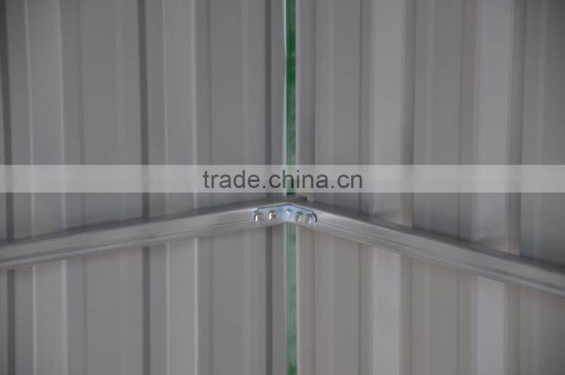 Durable flat pack high snow load metal storage house